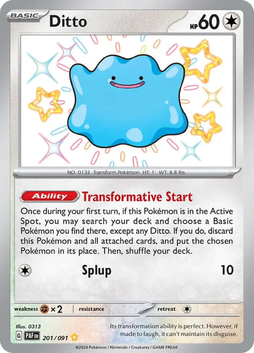 Ditto (201/091) [Scarlet & Violet: Paldean Fates] - Pokemon Single