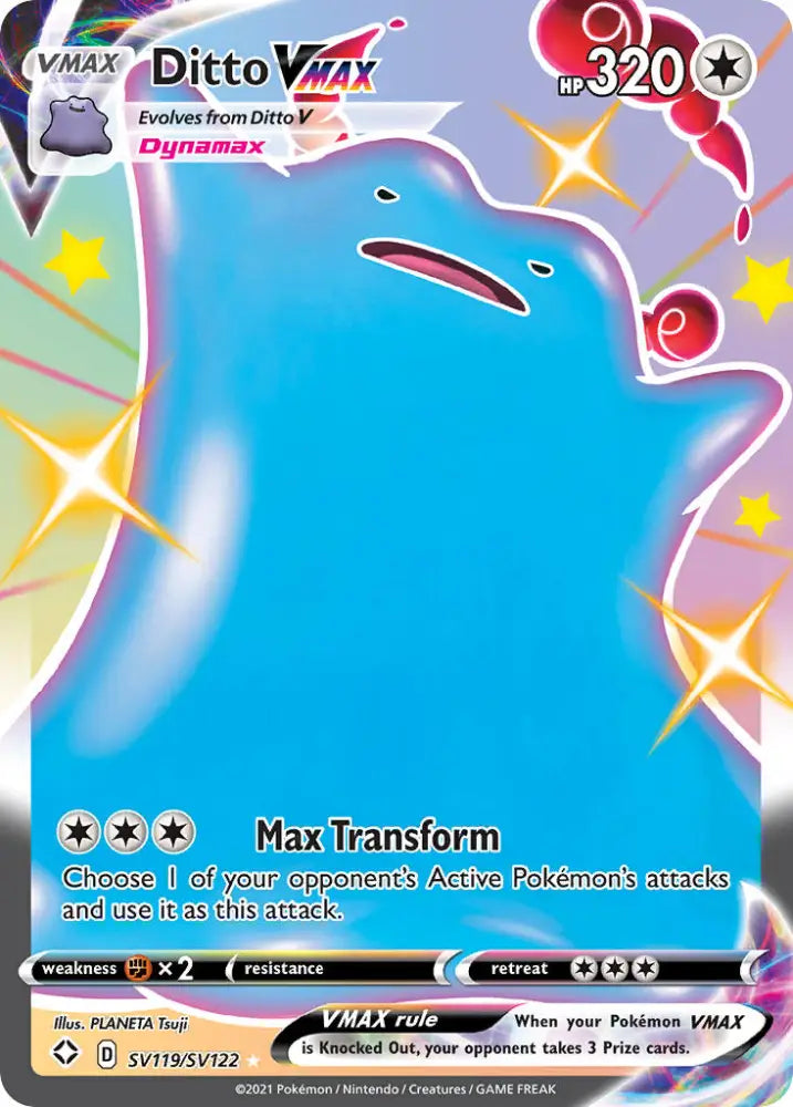 Ditto VMAX (SV119/SV122) [Sword & Shield: Shining Fates] - Pokemon Single