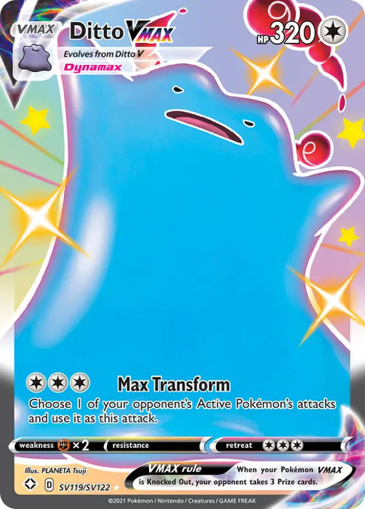 Ditto VMAX (SV119/SV122) [Sword & Shield: Shining Fates] - Pokemon Single