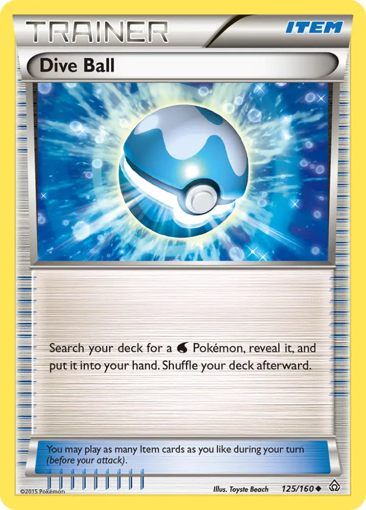 Dive Ball (125/160) [XY: Primal Clash] - Pokemon Single