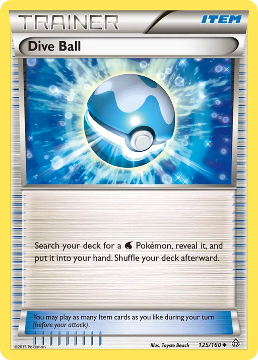 Dive Ball (125/160) [XY: Primal Clash] - Pokemon Single