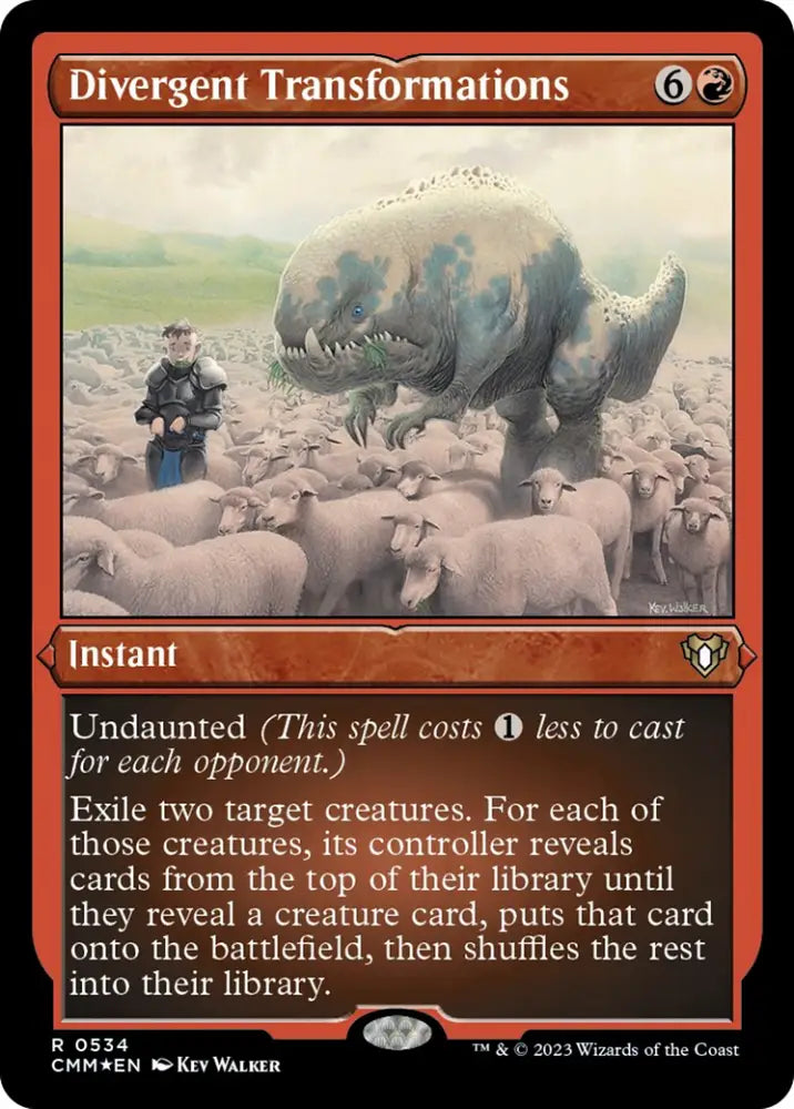 Divergent Transformations (Foil Etched) [Commander Masters] - MTG Single