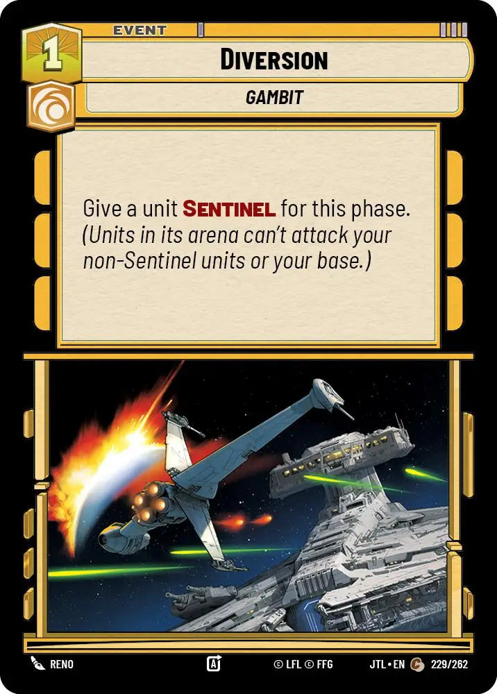 Diversion (229/262) [Jump to Lightspeed] - Star Wars: Unlimited Single