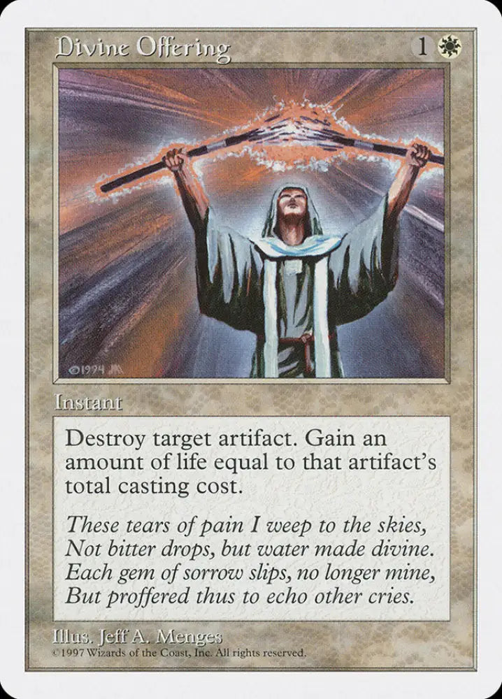 Divine Offering [Fifth Edition] - MTG Single