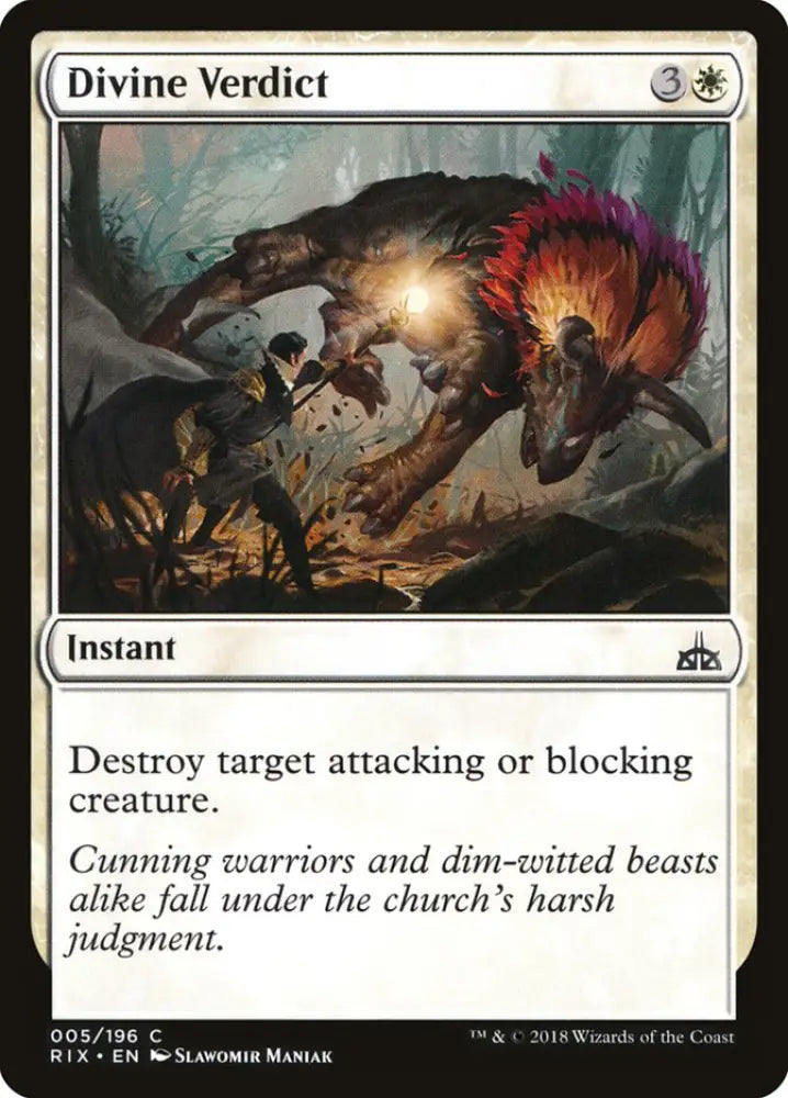 Divine Verdict [Rivals of Ixalan] - MTG Single