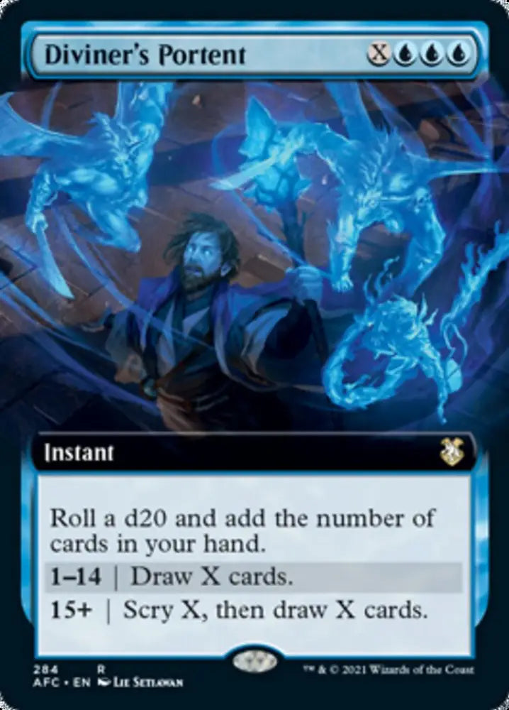 Diviner’s Portent (Extended Art) [Dungeons & Dragons: Adventures in the Forgotten Realms Commander] - MTG Single