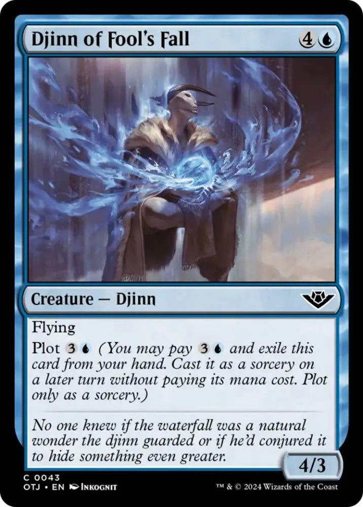 Djinn of Fool’s Fall [Outlaws of Thunder Junction] - MTG Single