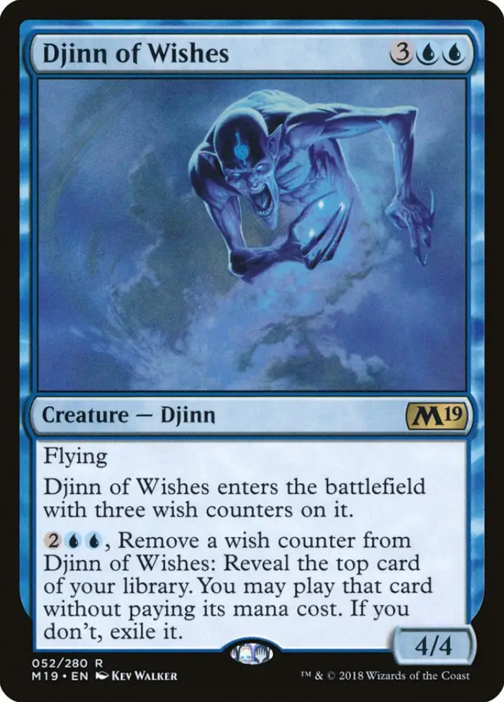Djinn of Wishes [Core Set 2019] - MTG Single