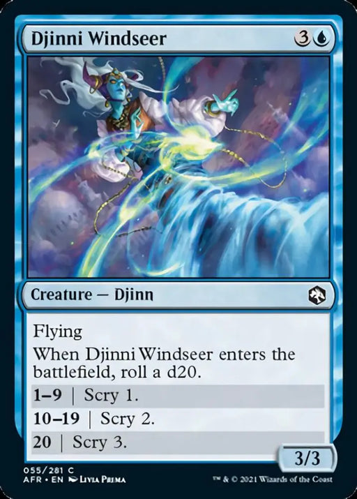 Djinni Windseer [Dungeons & Dragons: Adventures in the Forgotten Realms] - MTG Single