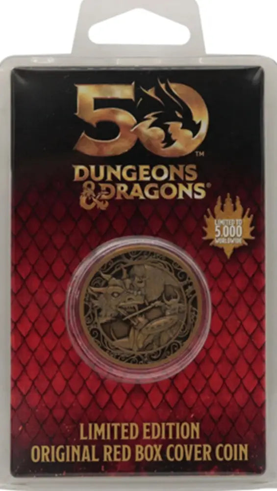 DND 50th Anniversary Antique Gold Coin Replica - D&D