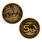 DND 50th Anniversary Antique Gold Coin Replica - D&D
