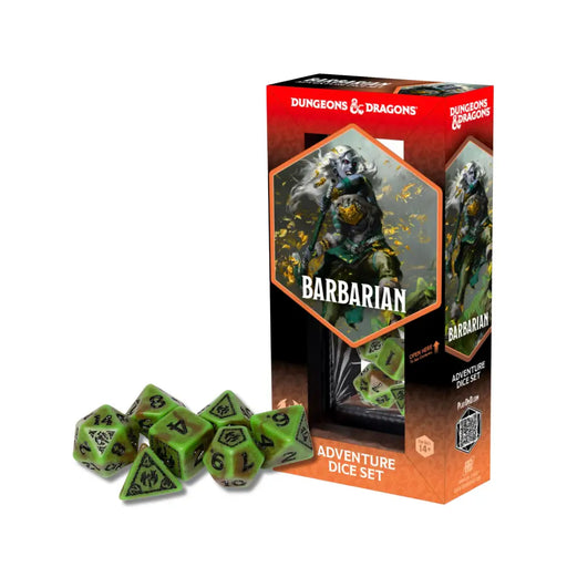 DND Adventure Dice Barbarian: Green/Brown - D&D