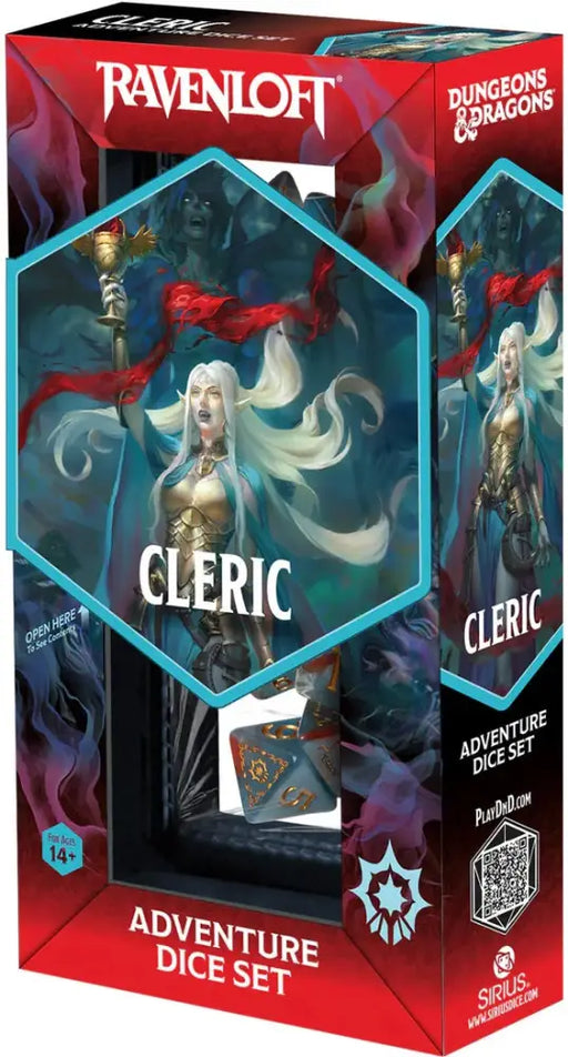 DND Adventure Dice Cleric: Blue/Red - D&D
