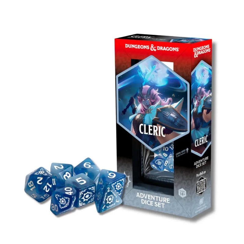 DND Adventure Dice Cleric: White/Blue - D&D