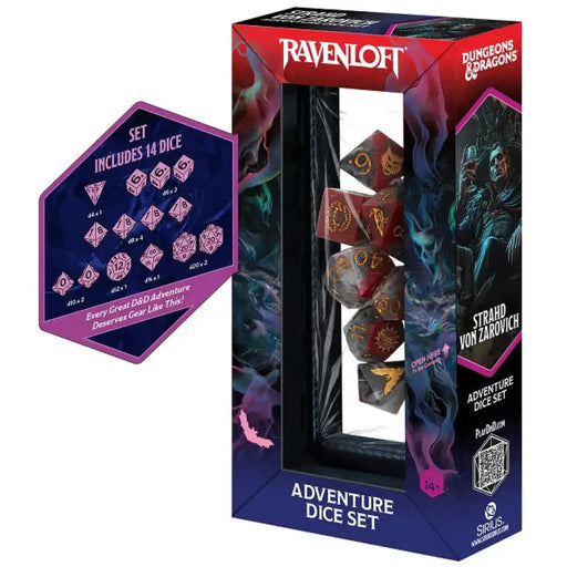DND Adventure Dice Darklord: Strahd Von Zarovich 7-Die Set - D&D