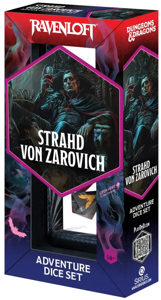 DND Adventure Dice Darklord: Strahd Von Zarovich 7-Die Set - D&D