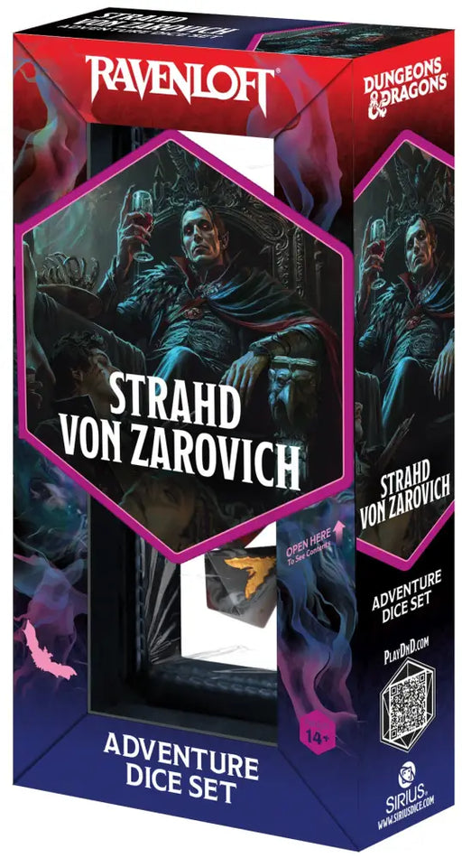 DND Adventure Dice Darklord: Strahd Von Zarovich 7-Die Set - D&D