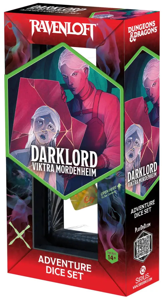 DND Adventure Dice Darklord: Viktra Mordenheim 7-Die Set - D&D