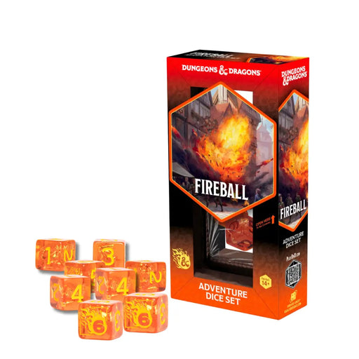 DND Adventure Dice Fireball - D&D