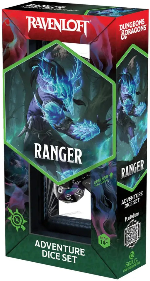 DND Adventure Dice Ranger: Black/Blue - D&D