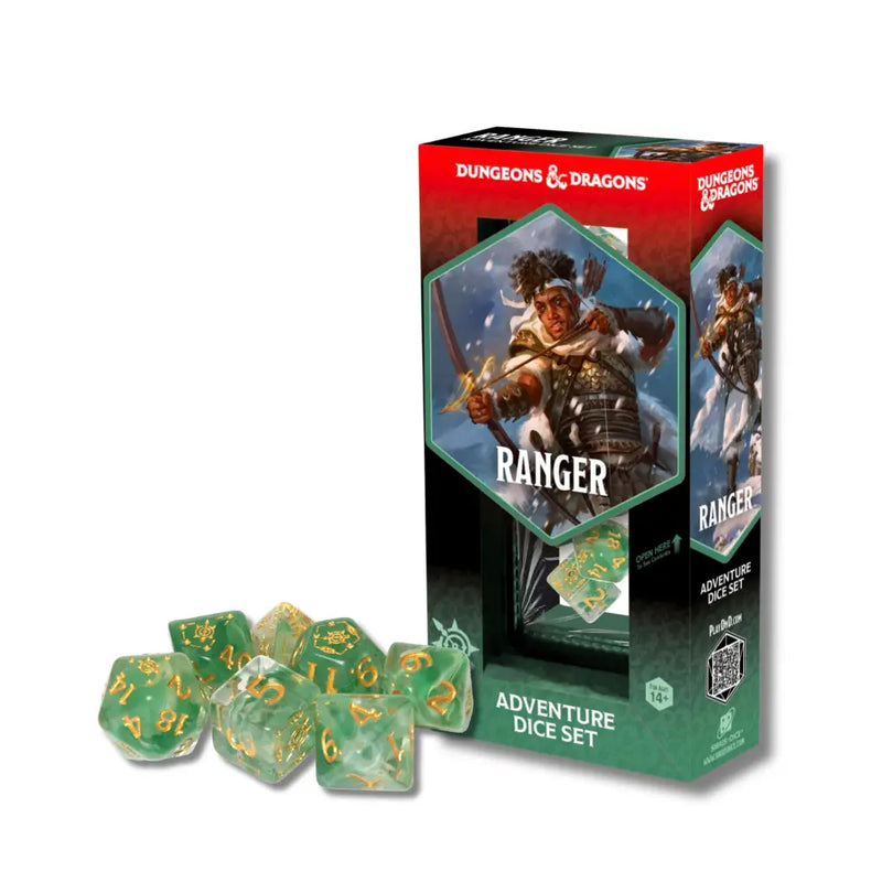DND Adventure Dice Ranger: White/Green - D&D
