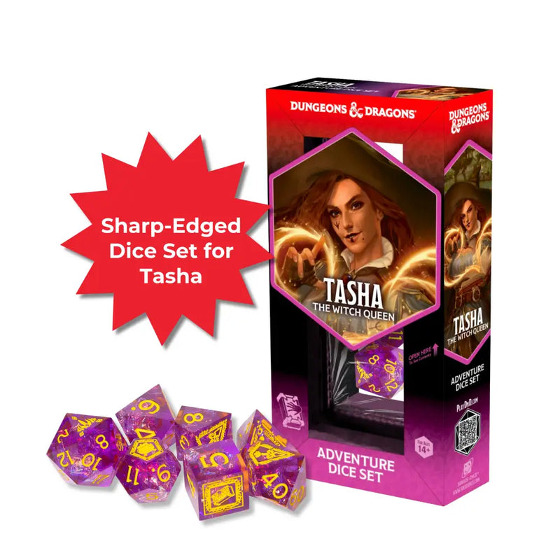 DND Adventure Dice Tasha The Witch Queen Sharp-Edged - D&D