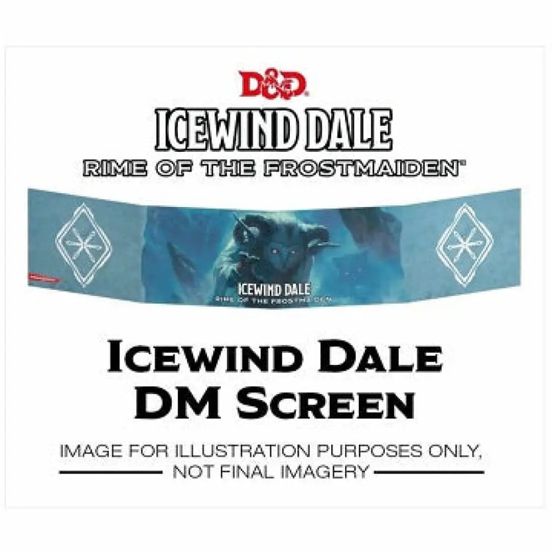 DND DM SCREEN ICEWIND DALE RIME O/T FROSTMAIDEN - D&D