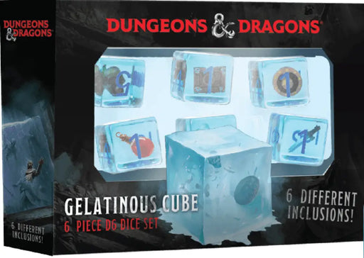 DND Gelatinous Cube 6 Piece D6 Dice Set - D&D