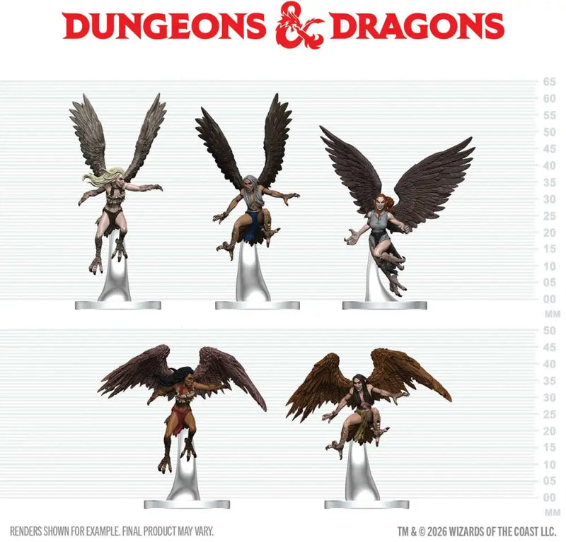 DND Icons Harpy Flock (Preorder) (2026-10-15) - D&D
