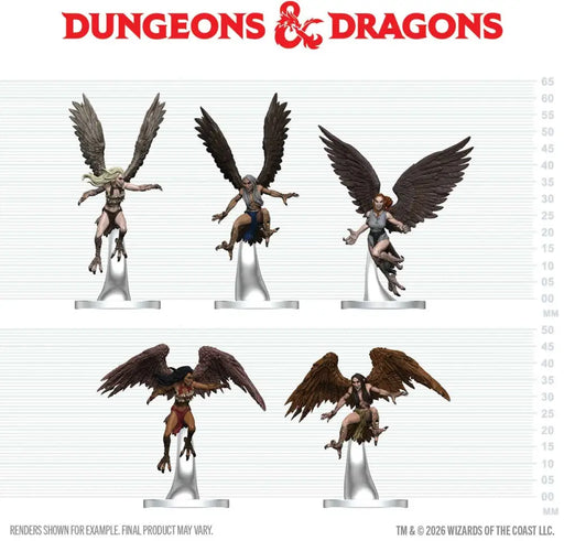 DND Icons Harpy Flock (Preorder) (2026-10-15) - D&D