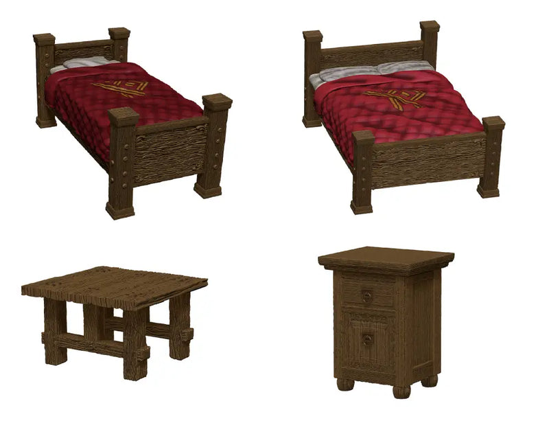 DND Icons: The Yawning Portal Inn Beds/Bottles - D&D