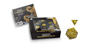 DND Metal 7 Dice Set Dragon Scale Gold - D&D
