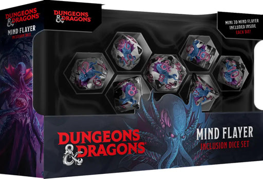 DND Mind Flayer Resin Dice Set - D&D