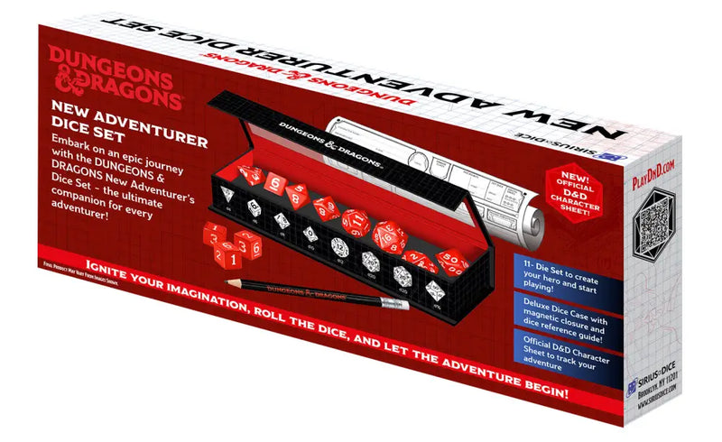 DND New Adventurer Set Red Dice - D&D