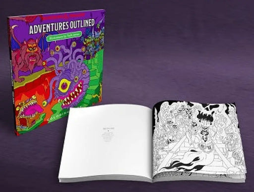 DND RPG ADVENTURES OUTLINED COLORING BOOK - D&D