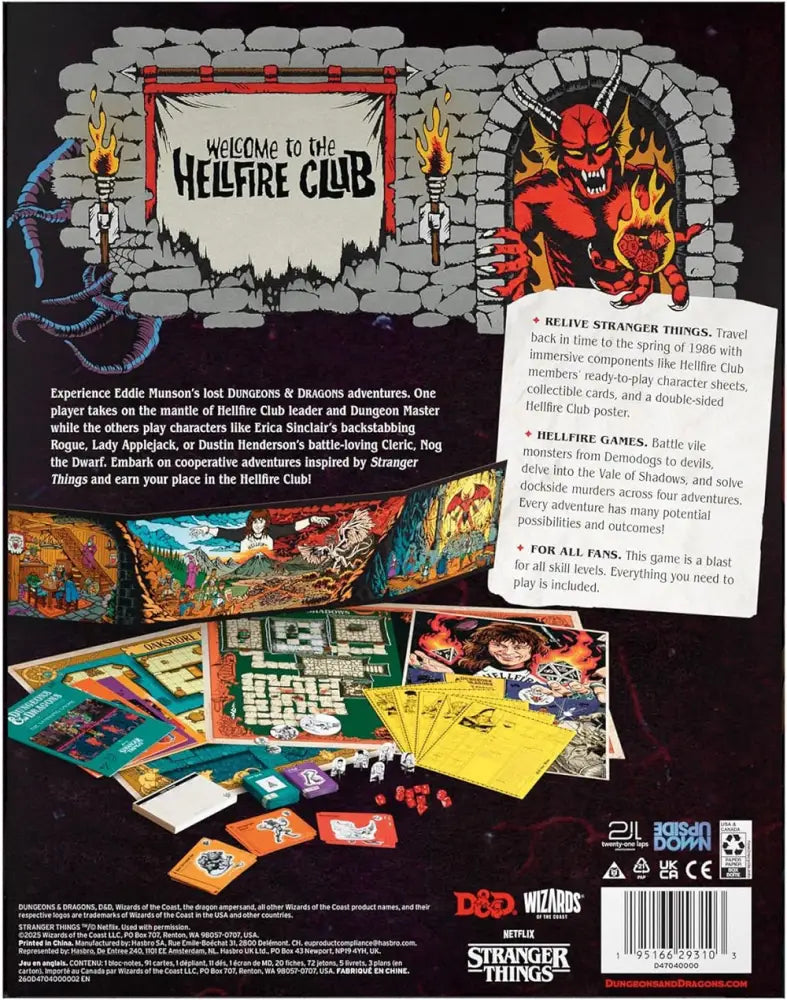 DND RPG Stranger Things: Welcome to the Hellfire - D&D