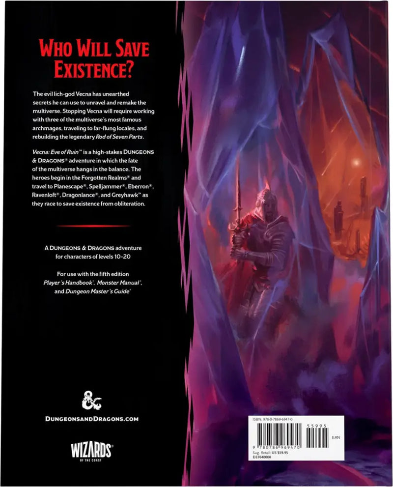 DND RPG Vecna Eye of Ruin Hardcover - D&D