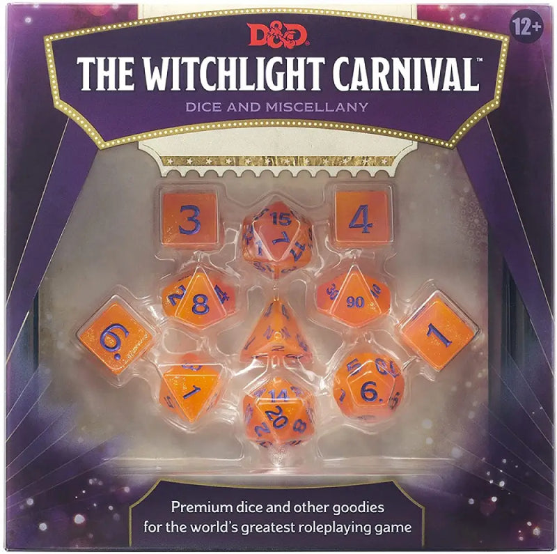 DND RPG WITCHLIGHT CARNIVAL DICE SET - D&D
