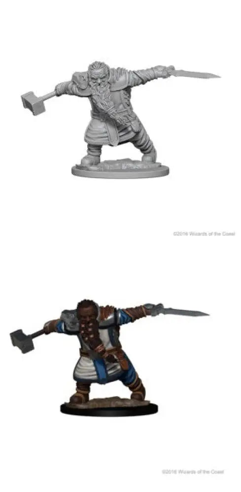 DND UNPAINTED MINIS WV1 DWARF MALE FIGHTER - D&D