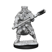 DND UNPAINTED MINIS WV14 HUMAN BARBARIAN MALE - D&D