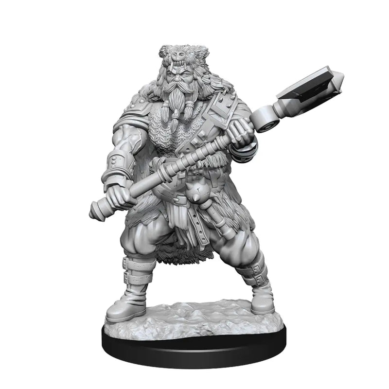 DND UNPAINTED MINIS WV14 HUMAN BARBARIAN MALE - D&D