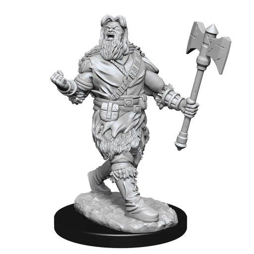 DND UNPAINTED MINIS WV14 HUMAN BARBARIAN MALE - D&D