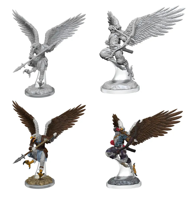 DND UNPAINTED MINIS WV17 AARAKOCRA FIGHTERS - D&D