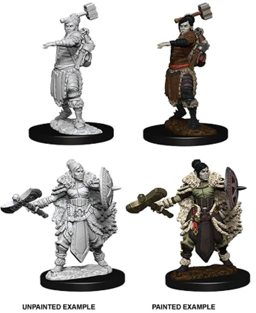 DND UNPAINTED MINIS WV9 FEMALE HALF-ORC BARBARIAN - D&D