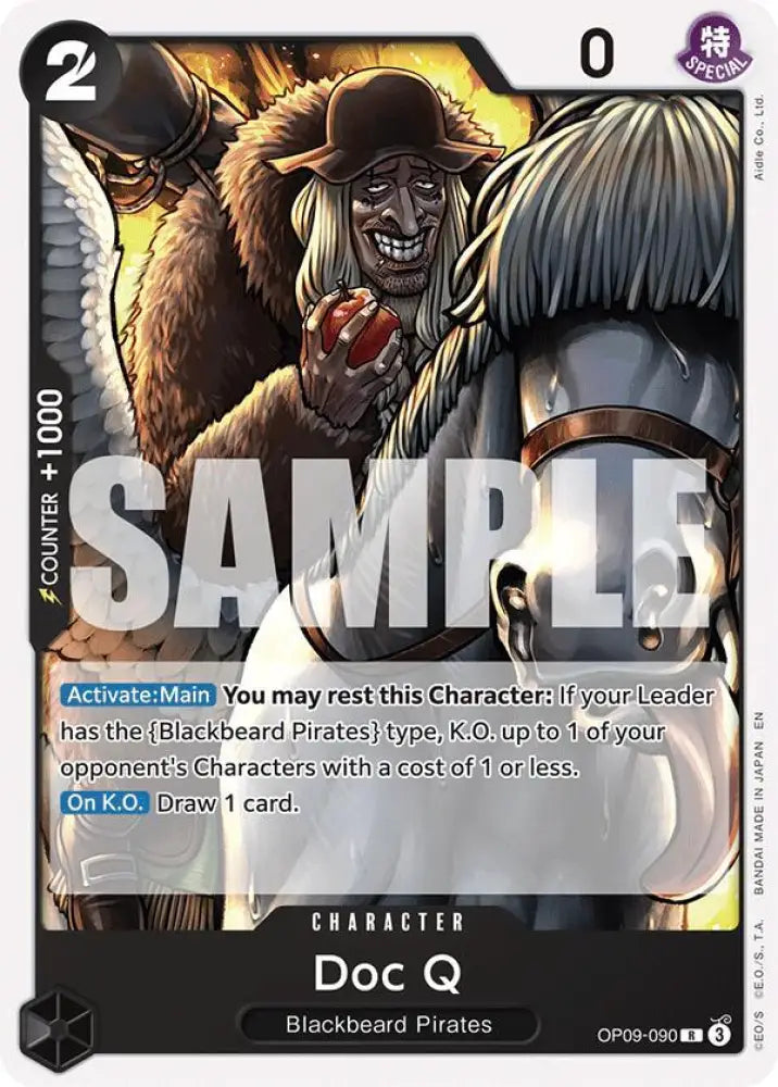Doc Q (Reprint) (OP09-090) [Starter Deck 27: BLACK Marshall.D.Teach]