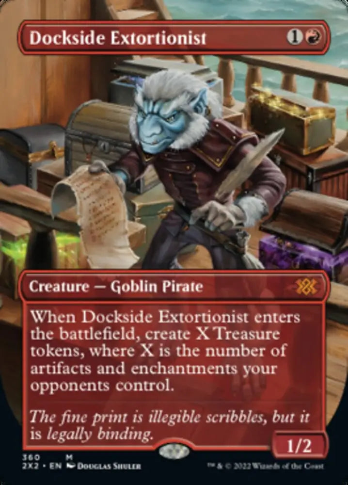 Dockside Extortionist (Borderless Alternate Art) [Double Masters 2022] - MTG Single