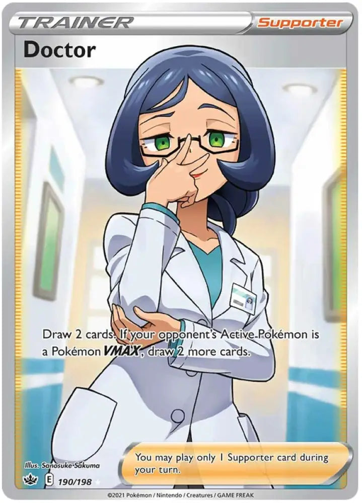 Doctor (190/198) [Sword & Shield: Chilling Reign] - Pokemon Single