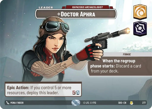 Doctor Aphra - Rapacious Archaeologist (Showcase) (277) [Shadows of the Galaxy] - Star Wars: Unlimited Single