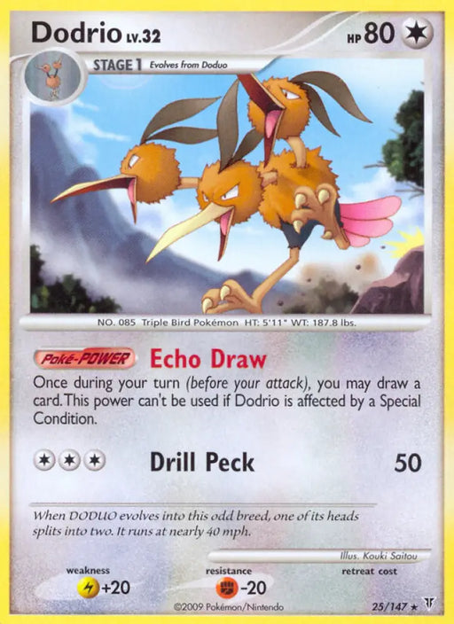 Dodrio (25/147) [Platinum: Supreme Victors] - Pokemon Single
