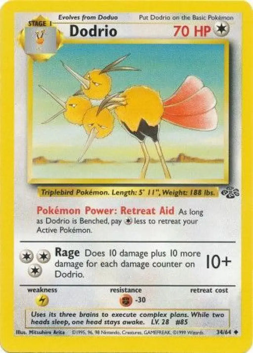 Dodrio (34/64) [Jungle Unlimited] - Pokemon Single